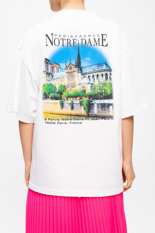 White Printed T-shirt Balenciaga - Vitkac Italy